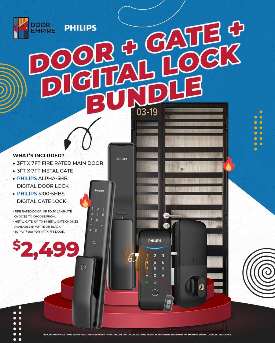 Philips Door + Gate + Digital Lock, Door Empire Singapore