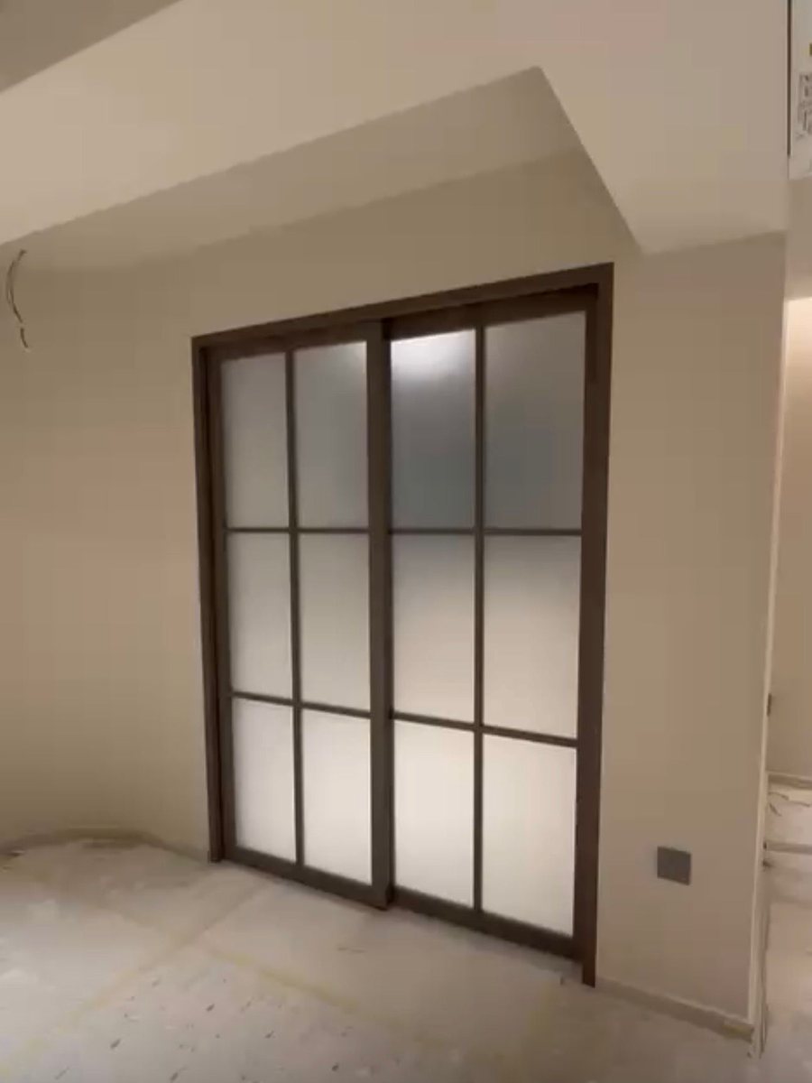 Crittall-style sliding door, installed by Door Empire Singapore
